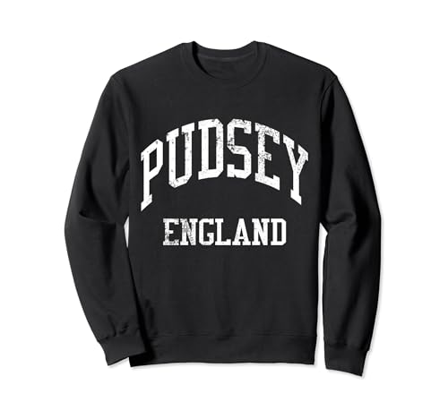 Pudsey England Retro 70s College Sports Style Sweatshirt