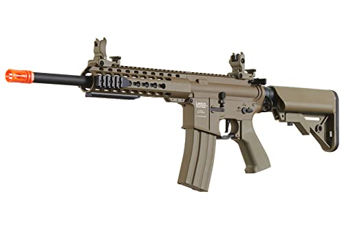 Lancer Tactical Gen 2 Lt-19 Airsoft M4 Carbine 10" Electric Full/Semi-Auto Airsoft Aeg Rifle, Included 6Mm 0.20G Bbs, Charger, And Battery(Proline Full Metal/Desert) #TOP3