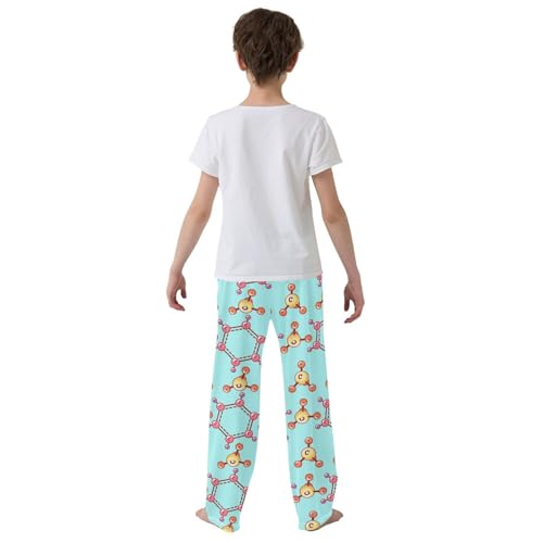 Chemical Elements Boys Long Pants Soft Trousers Elastic Waist Kids Lounge Bottoms with Pockets S-XL3