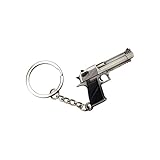 5cm 3D Mini Desert Eagle Pistol Model Keychain Pendant Collection