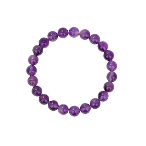 DQRCLLL Mens Beaded Bracelet,Crystal Braceletsfor Women,Natural Crystal Bracelets, Clear Quartz Stone Bracelets,Yoga Reiki Balancing Mala Meditation Beaded Lucky Charm Stretch Braceletfor Wome