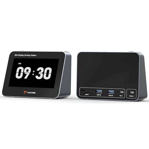 Tobenone Mini Monitor for PC with USB C Hub, 5-Inch