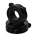 Machine Tools Split Shaft Collar,Carbon Steel Collars Black Inner Diameter 6-55mm Double Clamping Ring Industrial Automation(2.17 Inch(55mm))
