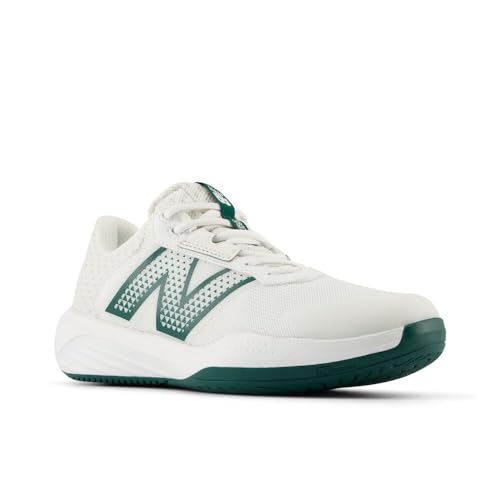 New Balance New Balance Women's 696 V6 Tennis Shoe, White/Marsh Green, 6 M