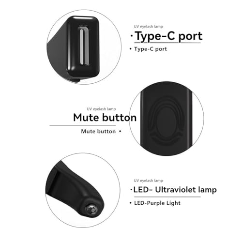 Lumière UV pour colle à extensions de cils évitant les poses ratées