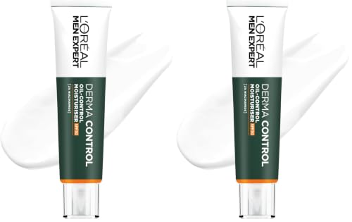 Miniatura 8 de L'ORÉAL Paris Men Expert Derma Control Oil-Control Crema Hidratante Facial SPF30 Con Niacinamida, para Hombre con Piel Grasa y Tendencia Acneica. Reduce las Manchas y Marcas Post Acné. (Paquete de 2)