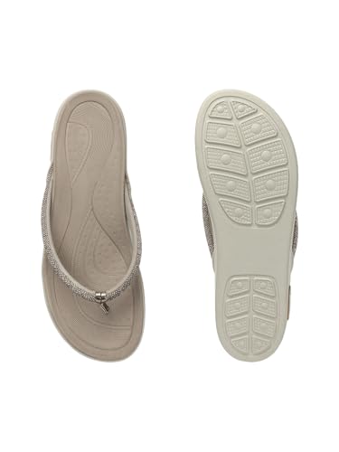 Image of ELLE Women Round toe platform heel slip-on sandal with Shimmer Detail