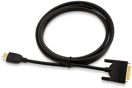 AmazonBasics HL-007347 HDMI Input to DVI Output (Not VGA) Adapter Cable, 6 Feet, Black