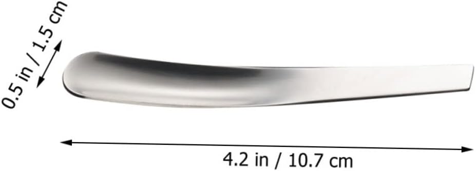 MAGICLULU Stainless Steel Egg Spoons Set of 4 Breakfast Dessert Spoons Kitchen Serving Utensils Mirror Polished Finish for Coffee and Food Serving