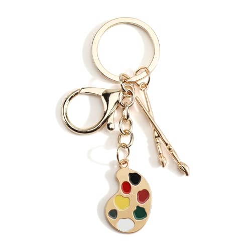 Porte-Clés Au Design Créatif Avec Palette De Peinture, Cadeau Pour Femme, élégant Et Simple, Idéal Comme Cadeau D'anniversaire Pour Petite Amie Ou Petits Cadeaux, D'anniversaire Pour Femme (1)