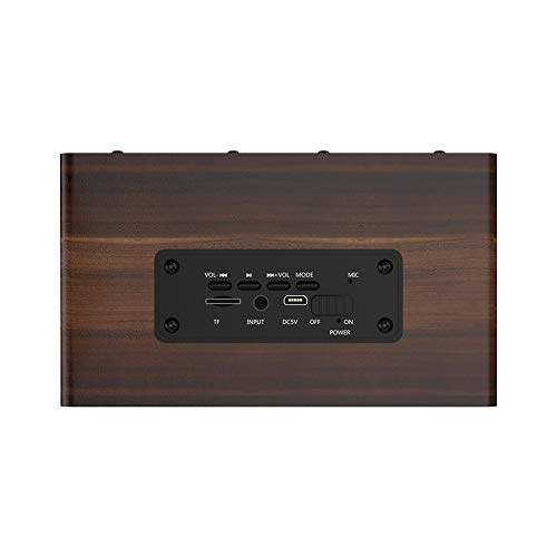 Bewinner Altoparlante Bluetooth in legno Retro