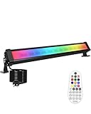 CLV RGB LED Light Bar 42W Wall Washer Stage Light with RF Remote Control, 3600LM...