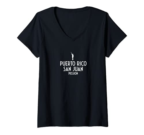 Mujer Misión San Juan Puerto Rico Camiseta Cuello V