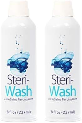 STERI - WASH Spray para cuidados de piercing 240 mL, Pacote com 2