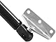 Vepagoo 10MM Kugelbolzen Halterungen für Gasdruckdämpfer - 4 Stück Montagesatz für Gasfeder, Stützen, Federbein, Lift Support - Silber