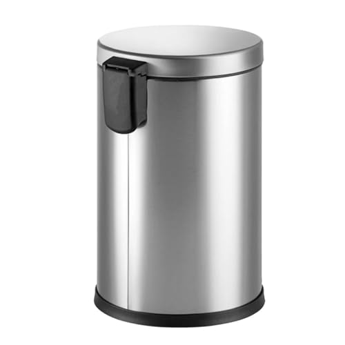 Caneca de basura redonda 3 galones acero inoxidable miniatura 2