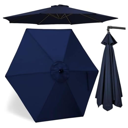 Durable Garden Shade Umbrella Replacement Canopy