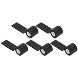 Jwthee 5 Stück Klimaanlagen-Rohrband, Rohrwickelband, PVC-Rohrschutzband, tragbares Wickelband, Isolierband für Klimaanlage, 6 cm Breite (Schwarz)