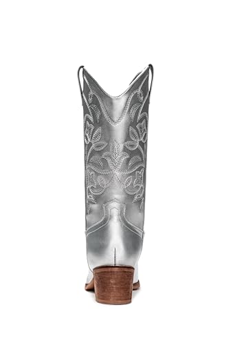 Image of IUV Cowboy Boots For Women Pointy Toe Women's Western Boots Cowgirl Boots Mid Calf Boots