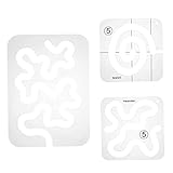 Mäander-Quiltvorlagen, Acryl, DIY-Quiltrahmen, Lineale für Heimnähmaschinen, 3 Stück...