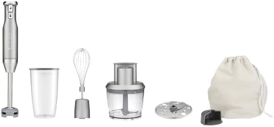 Power Blend Immersion Blender HB-500PC with Accessories - Stainless Steel/Grey