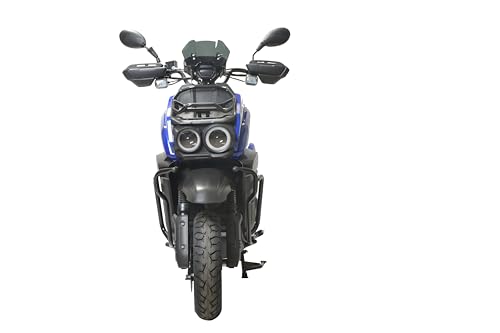 HHH Tank 150 Moped Gas Scooter 150cc Motorcycle Automatic Adult Bike with 12 inch Aluminum Wheels (White) - Thumbnail 4