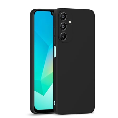 Image of Outlouders Back Cover for Samsung Galaxy A16 5G | Camera Protection | Durable Soft Matte Silicone Bumper Case (Black)