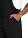 WORK IDEA Men's Bib Overalls,Men's Overalls Workwear Lightweight with Adjustable Straps and Pockets,Black, S