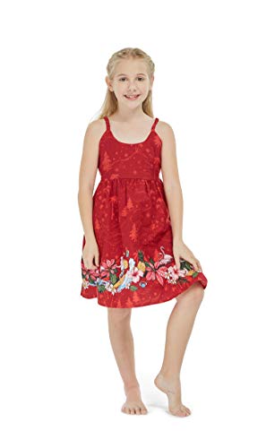 Matchable Family Hawaiian Luau Men Women Girl Boy Clothes in Christmas Santa in Hawaii Red Cross2