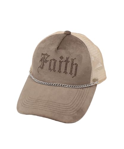 [ウィゴー] チェーン ベロア メッシュ キャップ 帽子 ギフト レディース F ブラウン