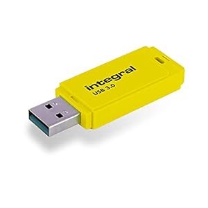 Clé USB 128 Go Integral Neon Jaune USB 3.2