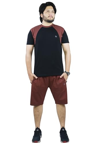 Bahob® Men's Short Pyjama Sets Soft Cotton Men's Short PJs, Sleepwear Nightwear Set for Men S to 3XL (MSS-153-C, 3XL)