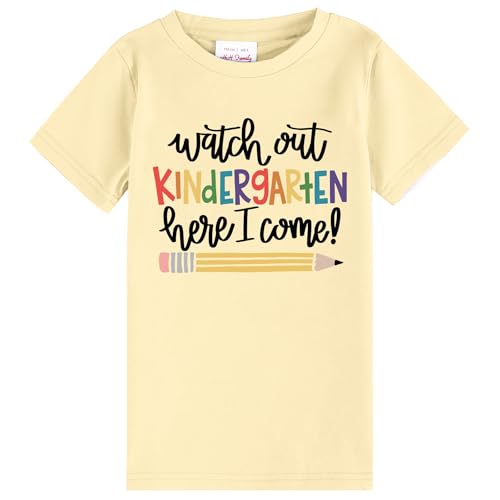 Image of First Day of Kindergarten Shirt First Day of School Gifts for Kids Kindergarten Shirts for Girls T-Shirt Top
