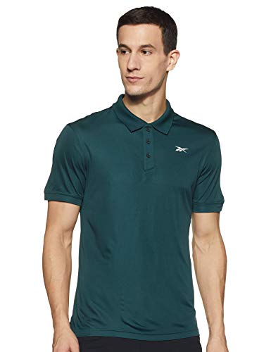 Image of Reebok Men's Solid Slim Fit Polo