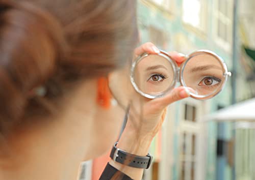 Kukeyiee To My Daughter Sliver Compact Travel Cosmetic Makeup Mirror, Handheld Small Portable Pocket Folding Mirror For Daughter, Birthday, Graduation, Engagement, Wedding, From Mom Dad #TOP6