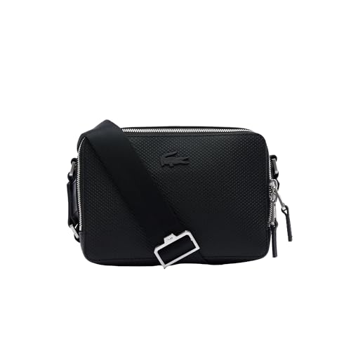 Lacoste Reporter bag Chantaco de piel para hombre, Negro, Talla Única, Negro, Talla única, Reporter bag