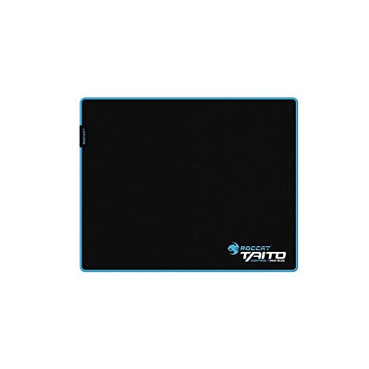 Roccat Taito Control Gaming Mauspad - Total-Control Oberfläche, extra stark vernähter Rand, gummierte Unterseite, hochwertiges Material (400mm x 320mm x 3mm)