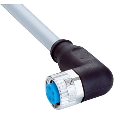 SICK YG8U14-020VA3XLEAX (2095962), 2 Meter Cable Length, 4 AMP, 4 PIN, 4 Wire, 60 VDC, Connector Cable, Female Connection, M8, Replaces DOL-080-W02M