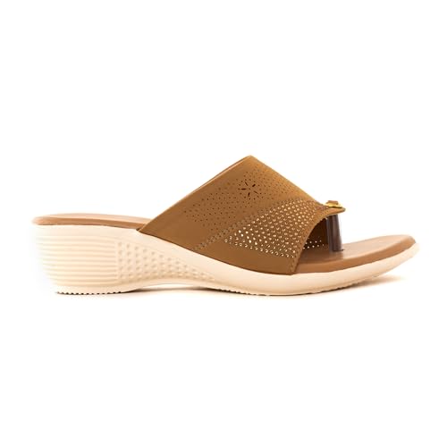 Image of Khadim's 6511365 Lightweight Durable Extra Soft Trendy Premium Stylish Casual Slip-On Heels for Women