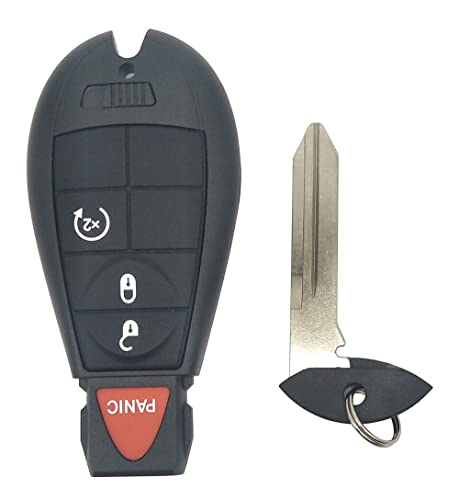 Coque de clé intelligente pour Dodge Ram Truck sur le chantier, boîtier robuste GQ4-53T noir