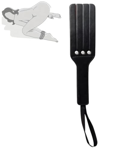 Fusta de cuero de imitación para montar a caballo Fusta de mano de cuero negro