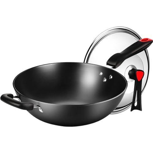 Rustproof Frying Pan Cast Iron Uncoated Pan for Gas and Induction Cookers Universal Use