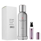 Bundle-Cologne For Men Swiss Army Classic Eau de Toilette 3.4 Oz with 5ml Mini Empty Refillable Atomiser