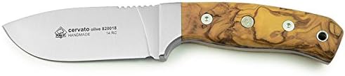 PUMA IP Cervato Olive Wood Handle Spanish Made Hunting Knife With Leather Sheath