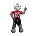 Logo Brands NCAA NC State Wolfpack 7ft Inflatable Yard Mascot – Easy Inflation with 12V Blower, LED Lights for Indoor/Outdoor Fun