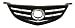 OE Replacement Mazda Mazda3 Grille Assembly (Partslink Number MA1200171)