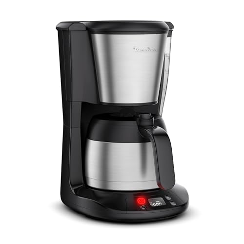 Moulinex Subito, Cafetière filtre programmable avec verseuse isotherme, Capacité de 0,9L,...