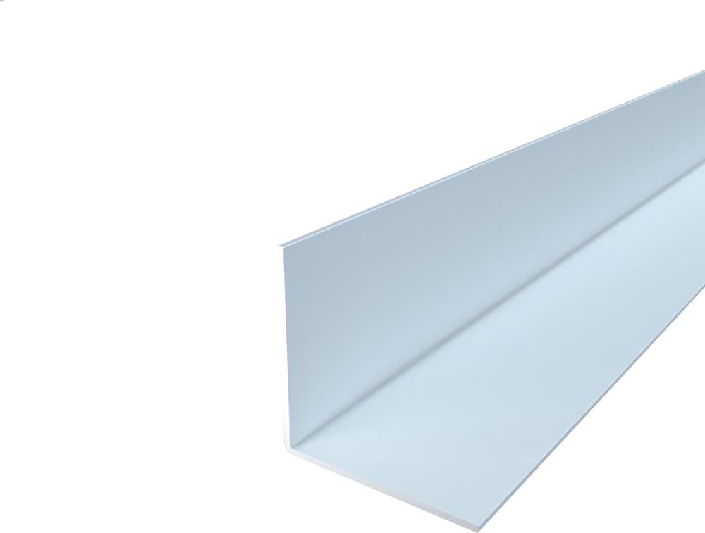 FaiX3.it - Perfil angular en L 30x30x1 mm de aluminio, lacado RAL 7035 "gris luminoso" mate, longitud 2500 mm