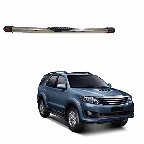 Image of Stainless Steel High Gloss Safety Rear Bumper Protector for Toyota Fortuner 2012