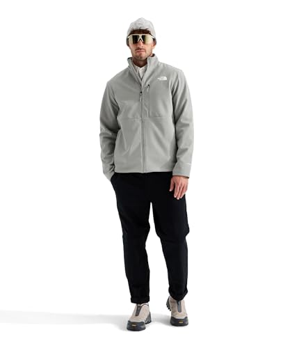 Image of The North Face Men's Apex Bionic 3 Jacket (Standard & Big Size) - Wind Resistant, Water Repellent, Classic Fit Winter Coat, Stone Slab, Large